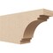 Ekena Millwork 4in. W x 8in. H x 16in. L Pescadero Woodgrain TimberThane Rafter Tail, Primed Tan RFTUR04X08X16PECRCPR - alternate 1
